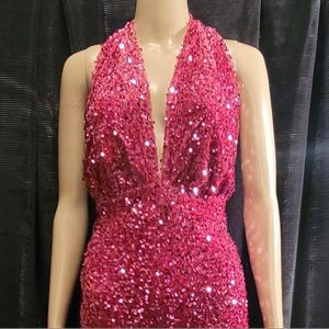 Party Starter Sequin Jumpsuit - Fuchsia and I have the exact jumpsuit in silver!